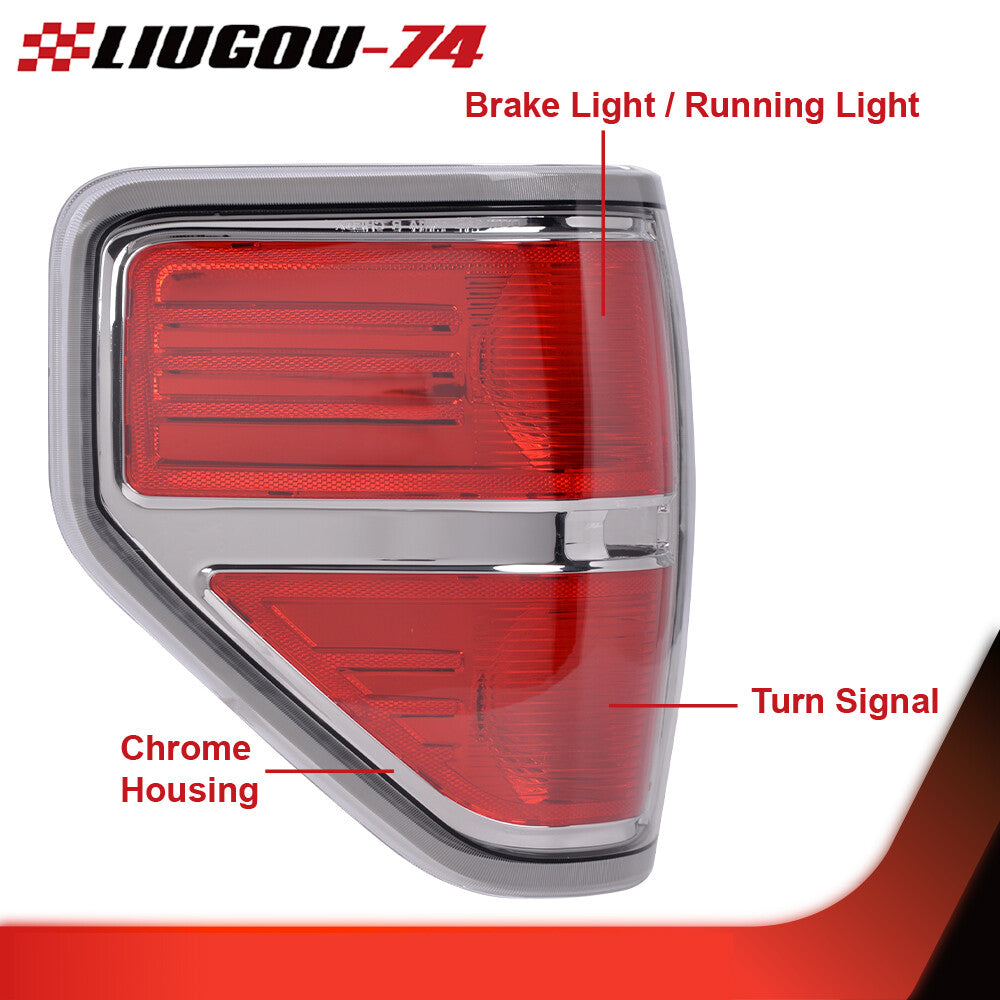 Suitable for Ford 2009-14 F-150. Side taillight and rear brake light on the left side.