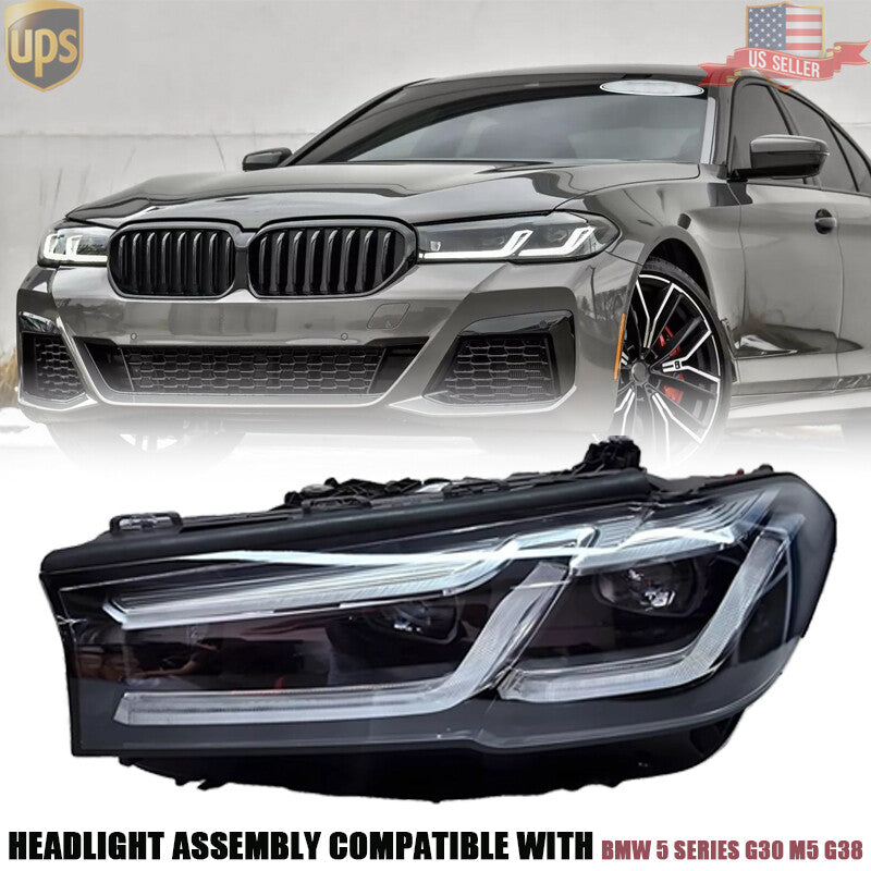 LED Headlight Assy w/o AFS For 2021-2022 for Bmw 5 G30 M5 530i 540i Left Driver Side
