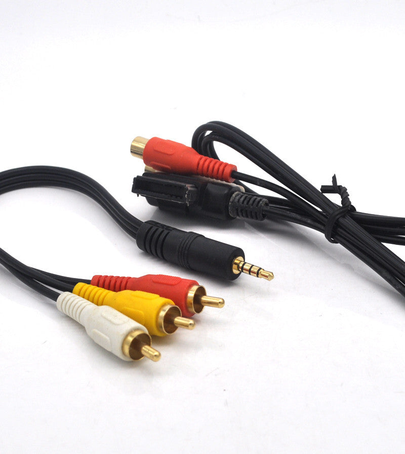 Audio Video RCA Cable Kit for Audi AMI MMI PHONO A4 A6 for A8 A7 Q7 S7 A3 Sq5 Q3