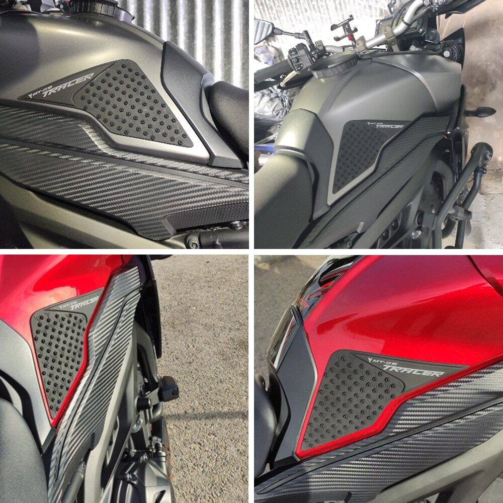 Motorcycle Tank Pad Protector Anti Slip Knee Grip Side Stickers for Yamaha MT09