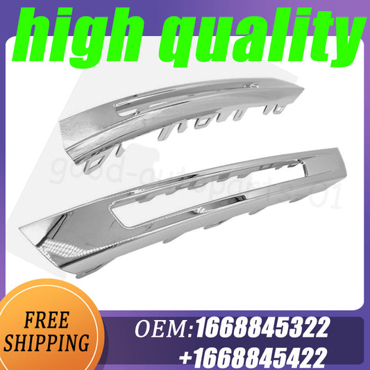 One pair of front left + right fog light cover trims for Mercedes-Benz X166 GL350/450/550