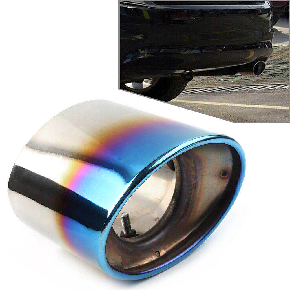 Stainless Steel Blue Rear Exhaust Tail Pipe Tip Muffler for Honda Accord 2008-12