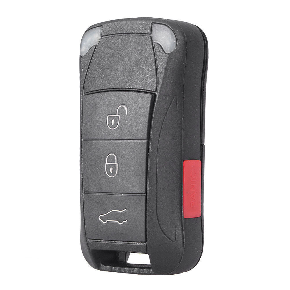 Remote Key Shell Fob Case Cover 3 Buttons for Porsche for Cayenne 2003-2011 Car