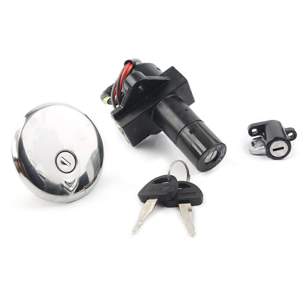 Fit for Suzuki GN250 1982 - 1988 Commuter Ignition Switch Lock Fuel Gas Cap Key Set