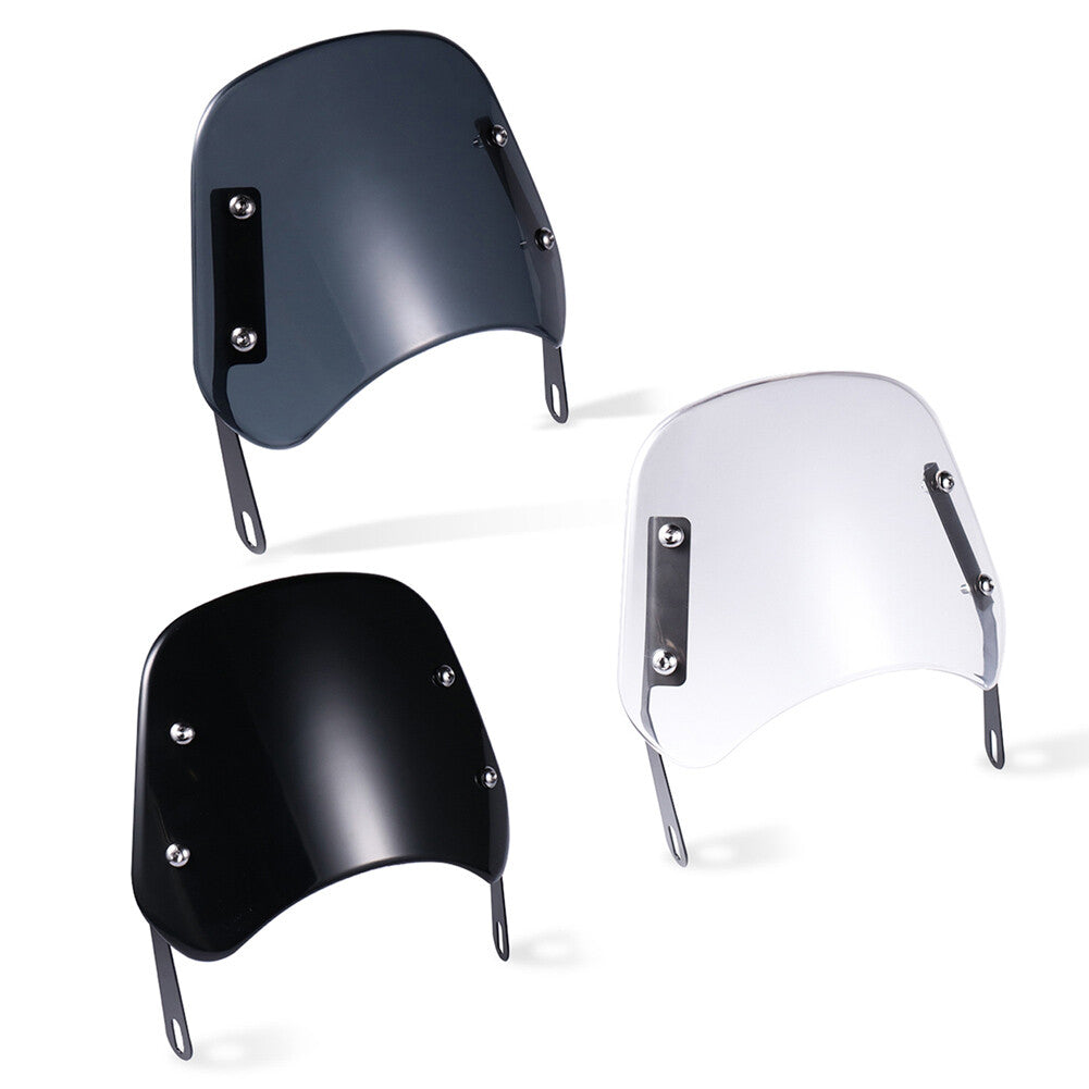 Motorcycle Headlight Windshield Universal Windscreen For 5-7 Round Headlamp