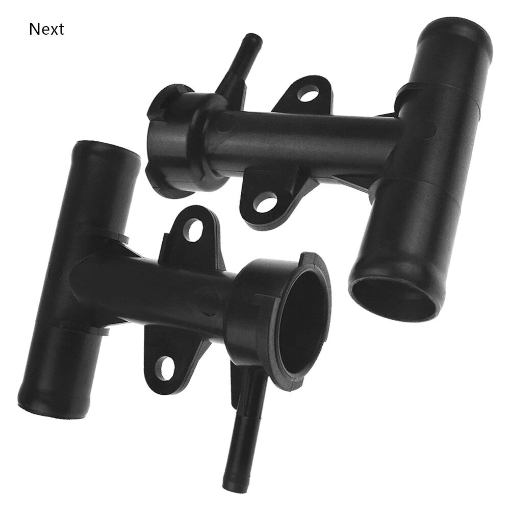 2x Upper Lower Radiator Coolant Neck Filler Black Fits Versa March 1.6L 12-19