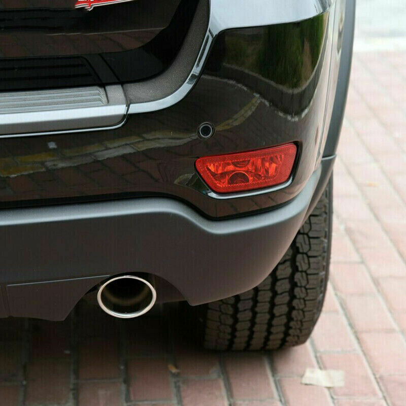 2P for Jeep Grand Cherokee 2011-2020 Red Rear Fog Lamp Rear Bumper Lights Shell