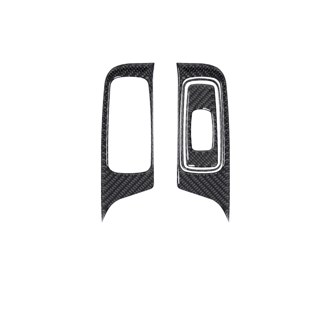 4PCS carbon fiber power window control panel for Porsche 718 2016-2022