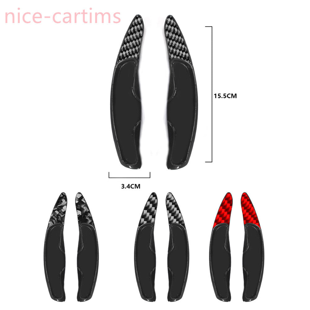 Red Carbon Steering Wheel Shifter Paddles for Porsche for Panamera for Cayenne 911 10-16