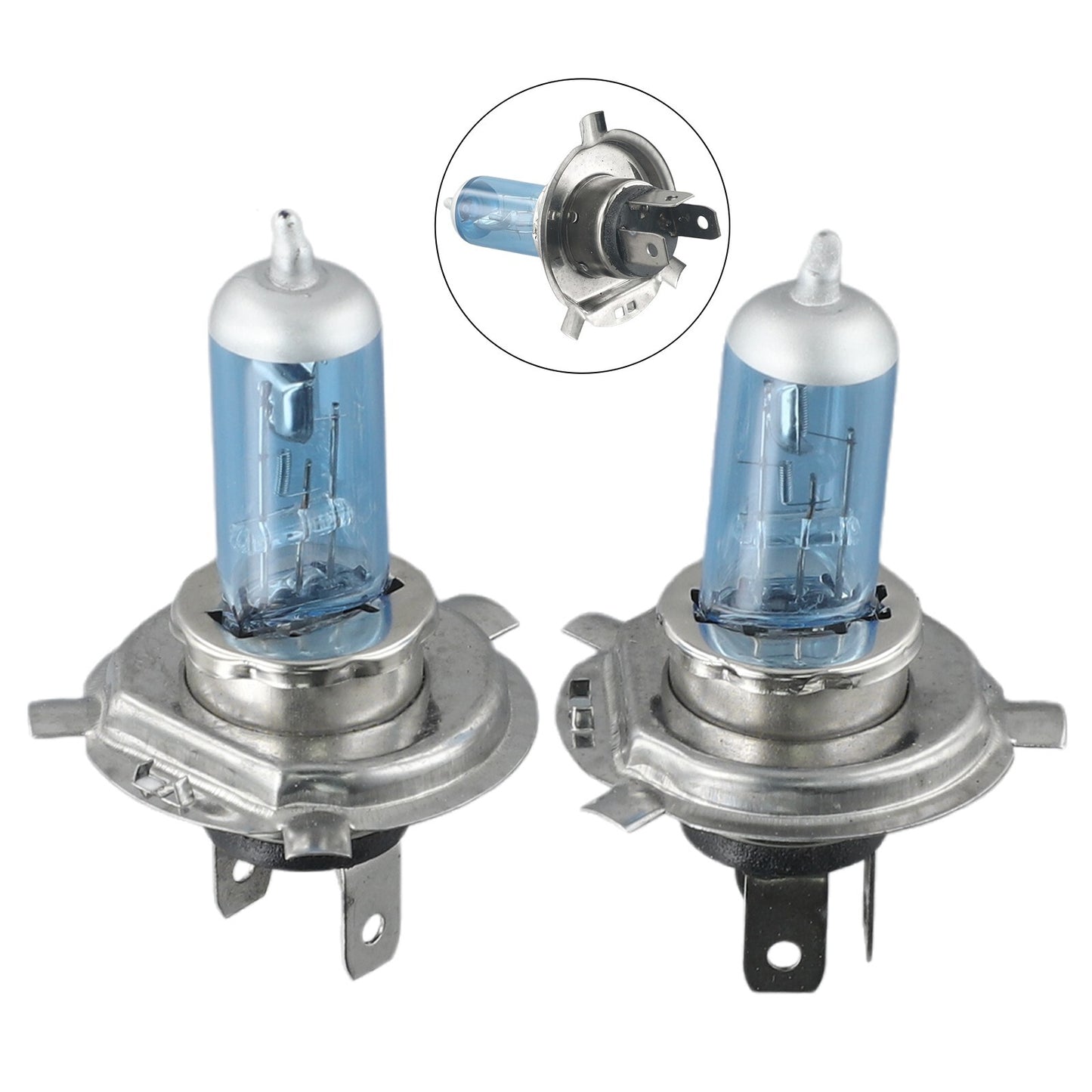2X H4/HB2 9003 Xenon White 12V 55W 6000K Bright Halogen Headlight Bulb Head Lamp