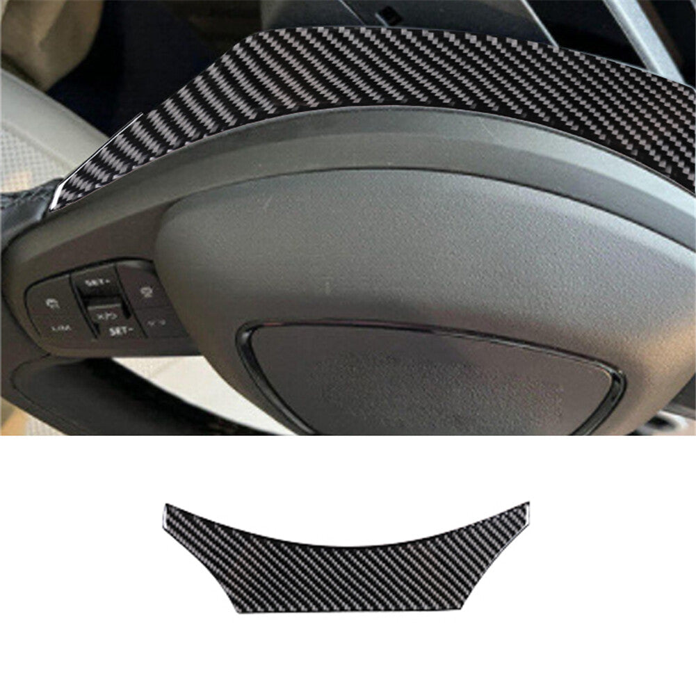 Steering Wheel Side Panel Trim Carbon Fiber for Ford for Mustang Mach-E 2021-2022