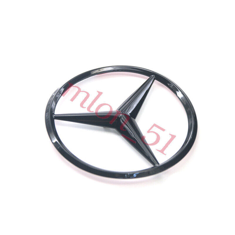Glossy black star trunk badge for rear cover emblem badge C-Class W204 for Mercedes -AMG
