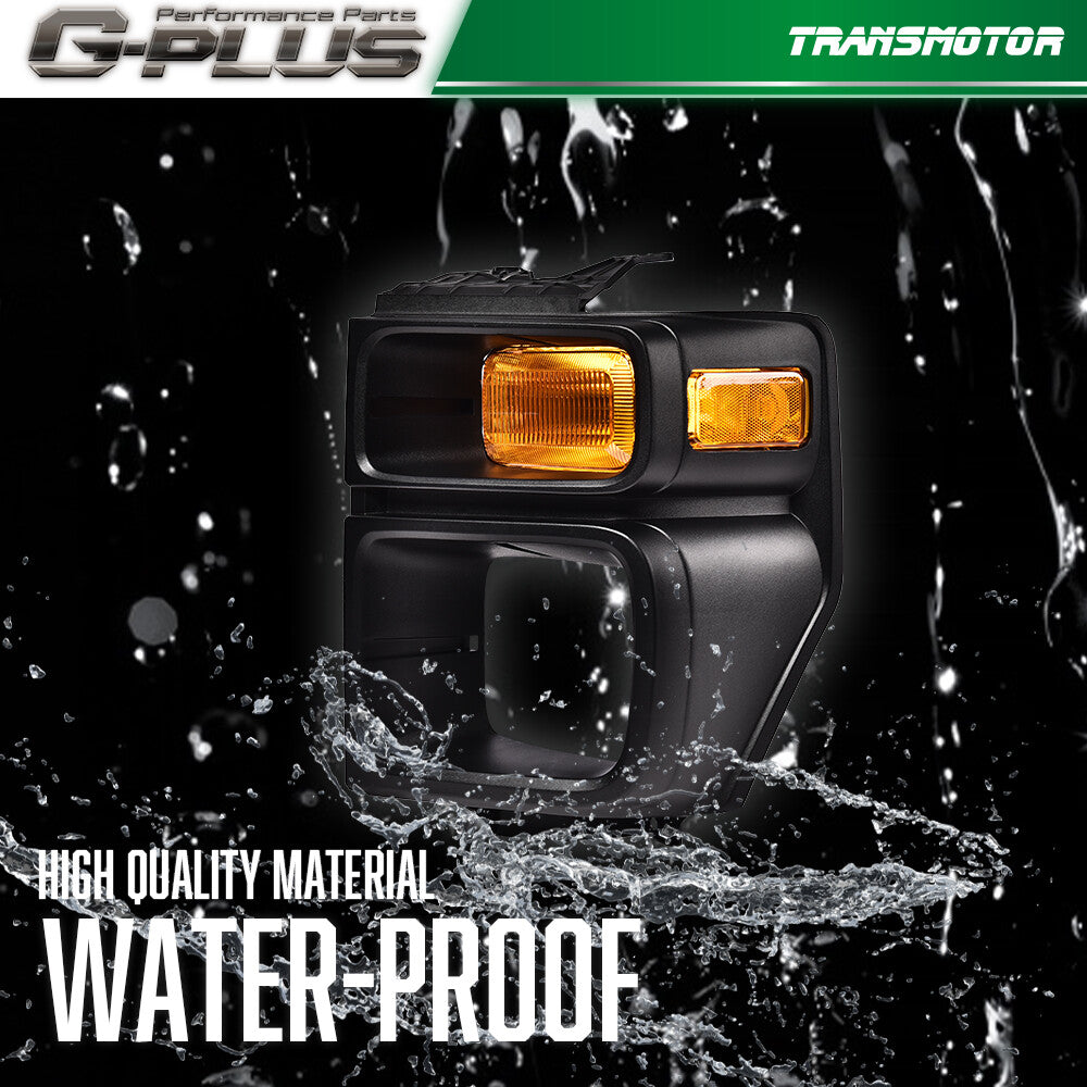 Suitable for 08-14 for Ford E150 E250 E350 Sealed Beam Headlights with Parking Lights