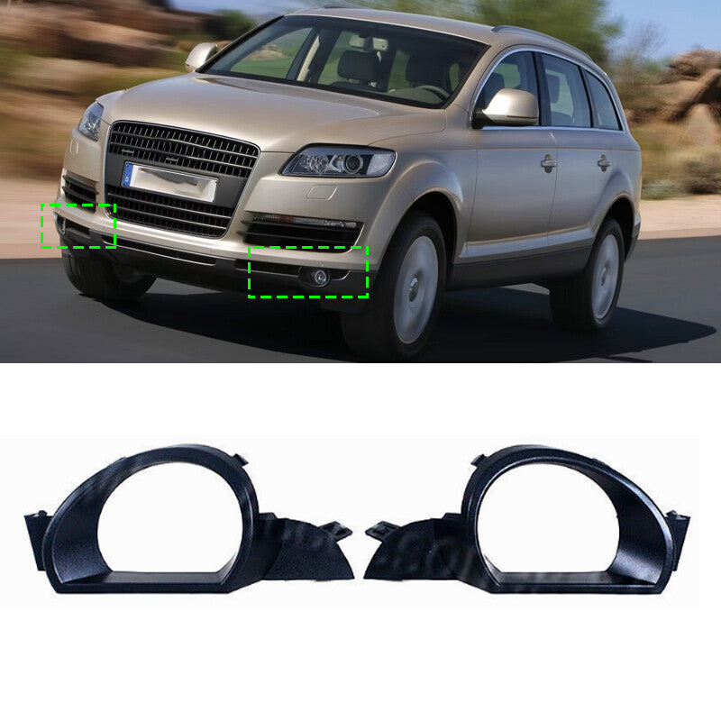 Pre-Facelift for Audi Q7 2007-2009: Front bumper fog light cover trim.