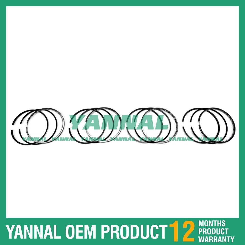4 new V1902 Piston Ring Sets (STD) for Kubota L3350, L3602, L3650, and L3450 Tractors