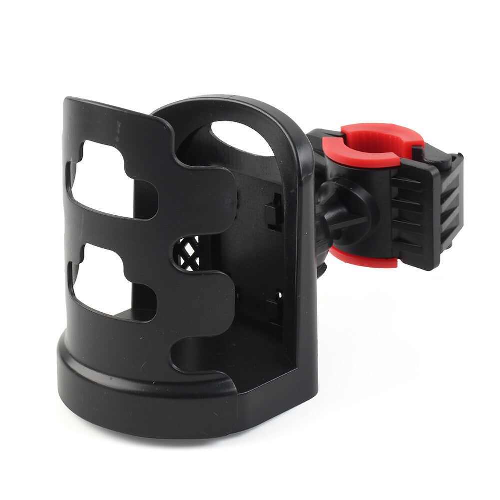 Black Cup Holder Handlebar Mount Drink Water Bottle Fit For Motorcycle ATV Bike