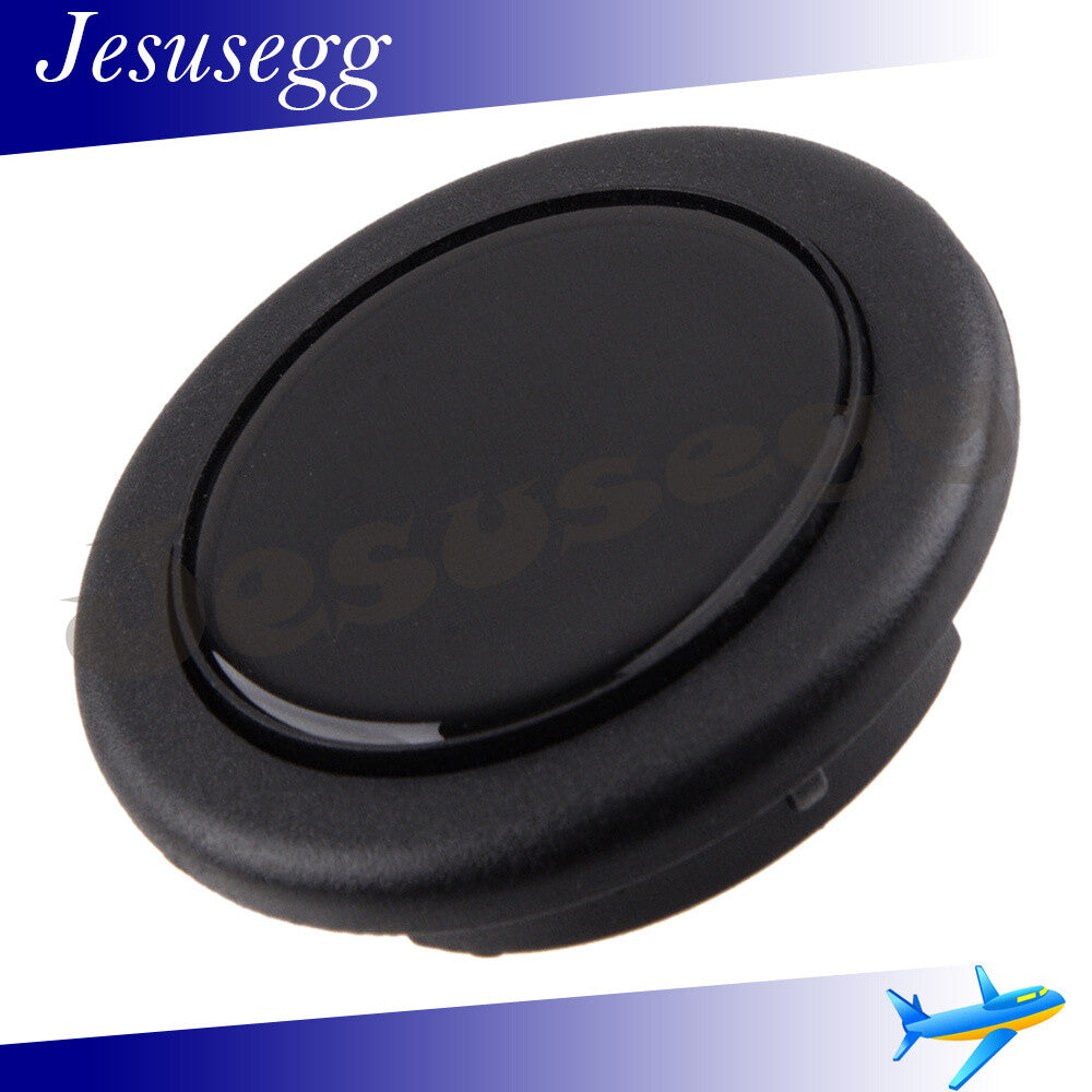 Interior Car Horn Button Steering Wheel Center Cap Black Decor Universal
