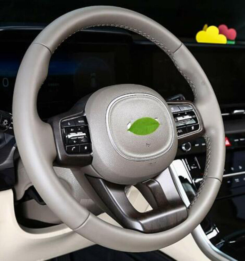 for Kia Carnival 2022-2023 Wood Grain Steering Wheel Button Switch Frame Trim 2x