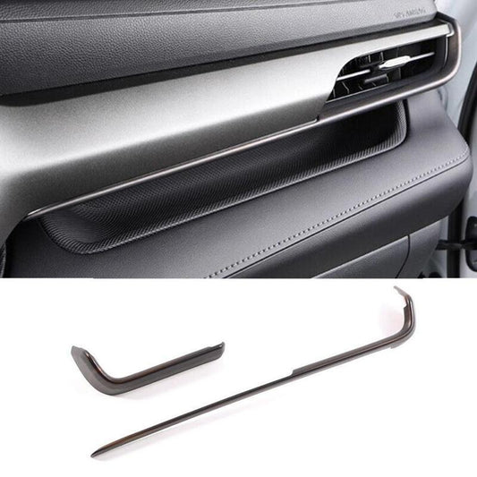 Wood Grain Center Console Dashboard Strip 2pcs for Toyota Highlander 2020-2023