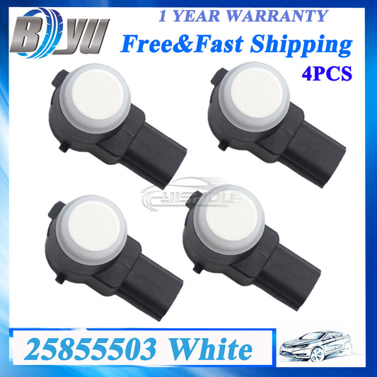 4x White PDC Parking Sensor For Cadilac CTS for Chevrolet Silverado 25855503