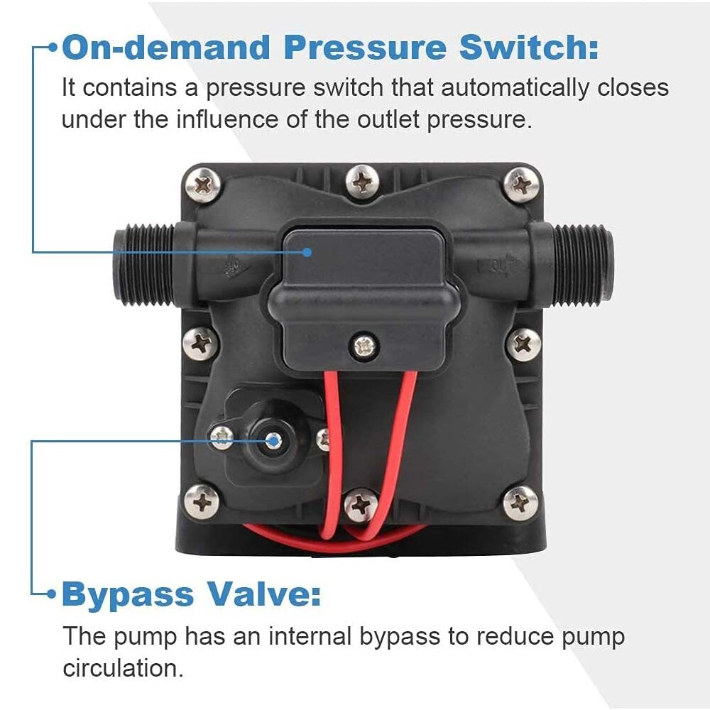 1 set of 12V 3.0 GPM water pump 4008-101-A65 replacement car parts, new repair kit.