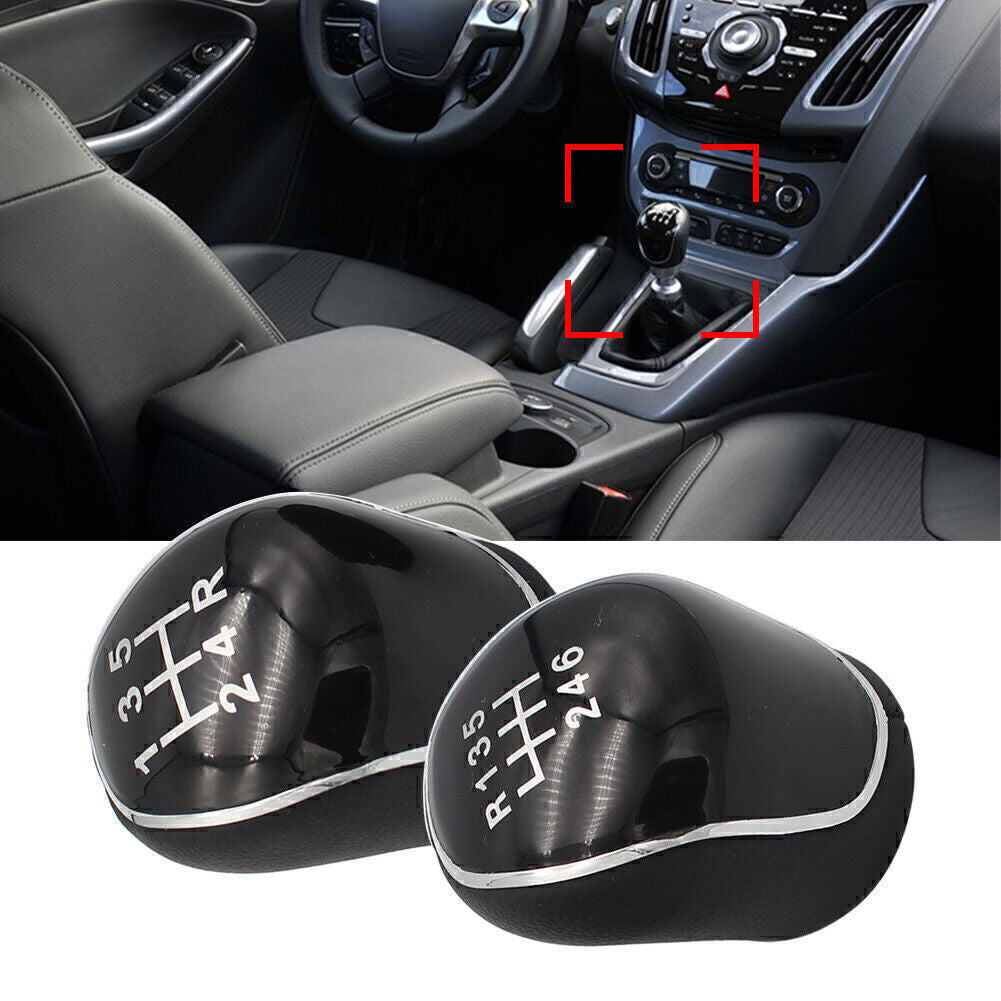 Car Shift Gear Knob 5/6 Speed for Ford C-Max Focus Mk2 Mk3 Kuga S-Max