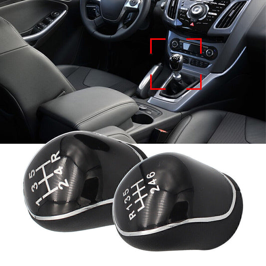 Car Shift Gear Knob 5/6 Speed for Ford C-Max Focus Mk2 Mk3 Kuga S-Max
