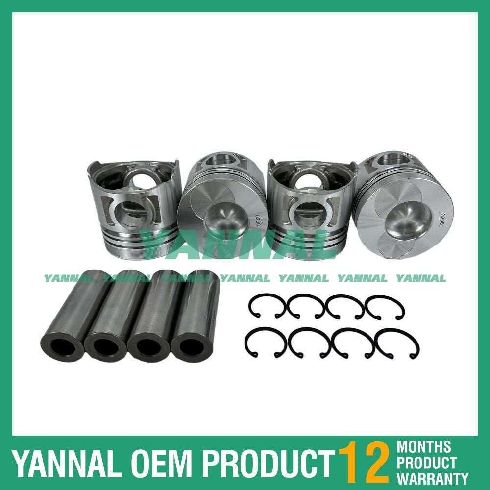4-piston std size 102 mm for Doosan DB33 Solar 80 W-III excavator engine