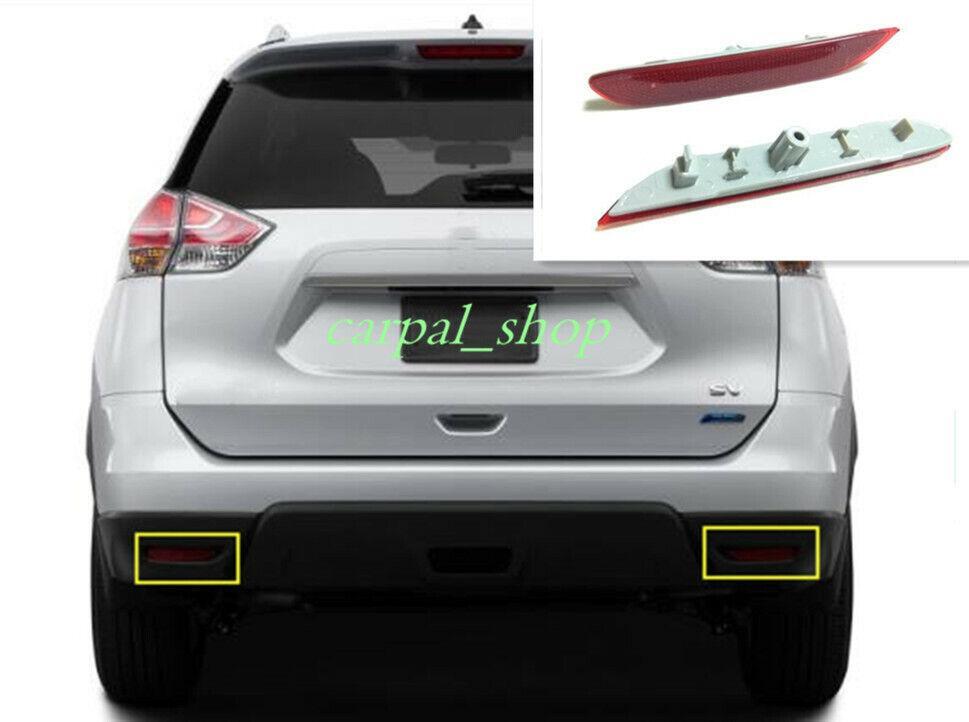 Reflector Rear Bumper Fog Lamp Lens Housing2 for NISSAN ROGUE X-Trail 2014-2016