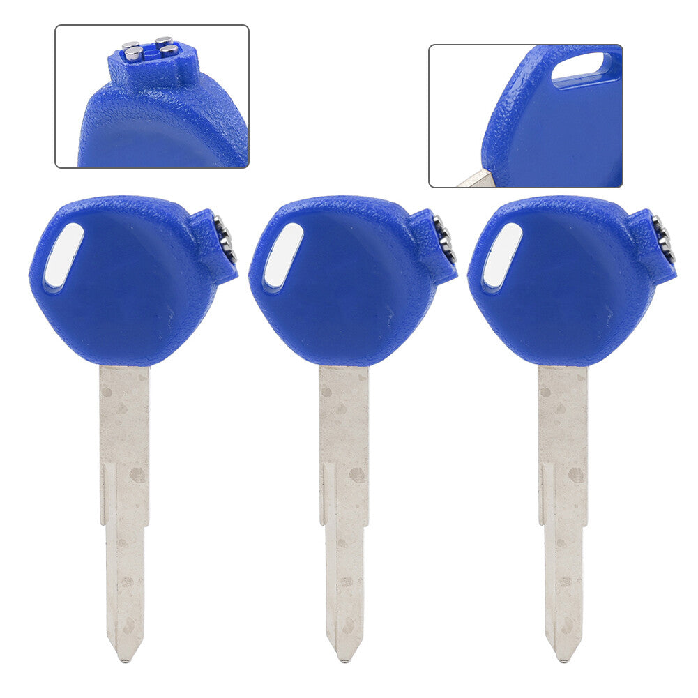 3pcs Scooter Blank Ignition Keys Uncut Right Slot Fit for Honda PCX125 150 SH125 150