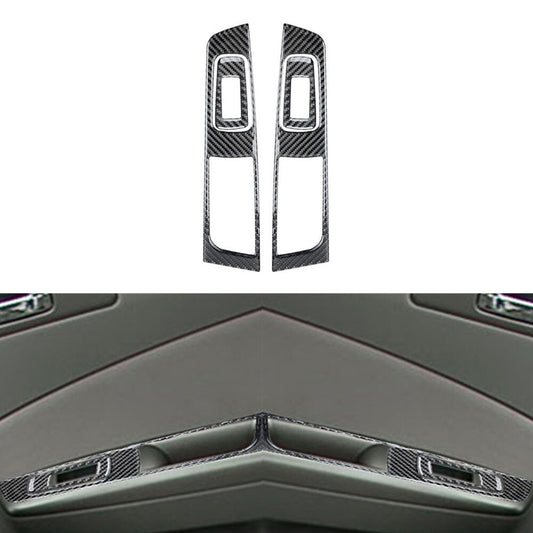 4Pcs Carbon Fiber Rear Window Control Cover Trim for Subaru Forester 2009-2013