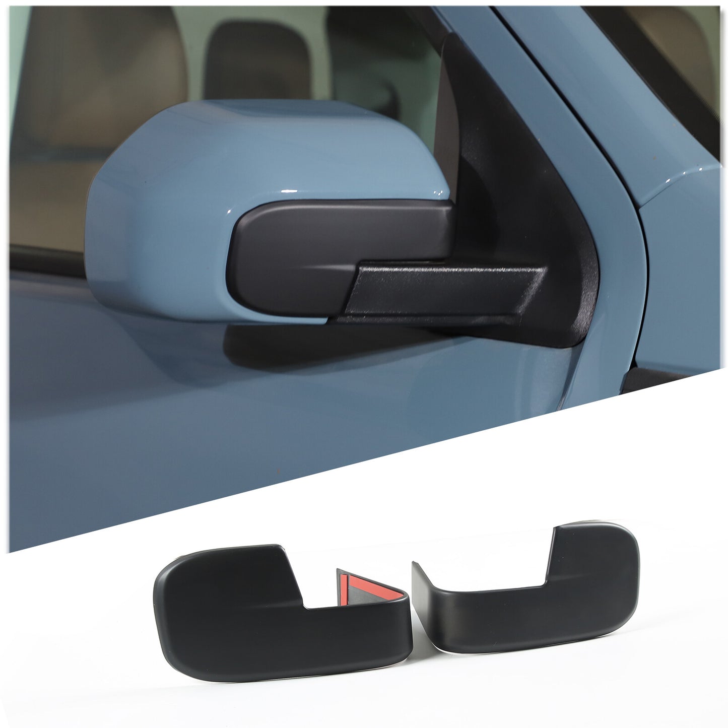2-Piece Red Front Bumper Grille Lower Bar Vent Trim for Corvette C7 2014-2019 USA