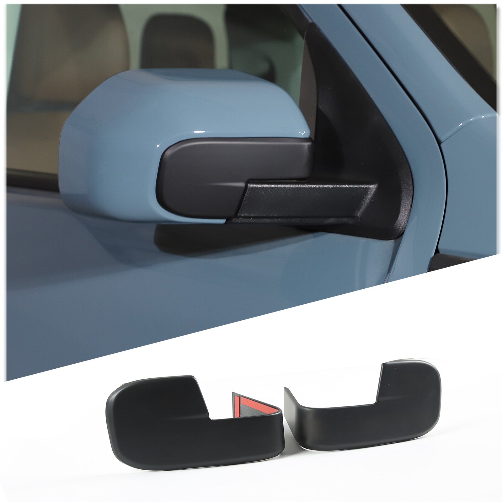 2-Piece Red Front Bumper Grille Lower Bar Vent Trim for Corvette C7 2014-2019 USA