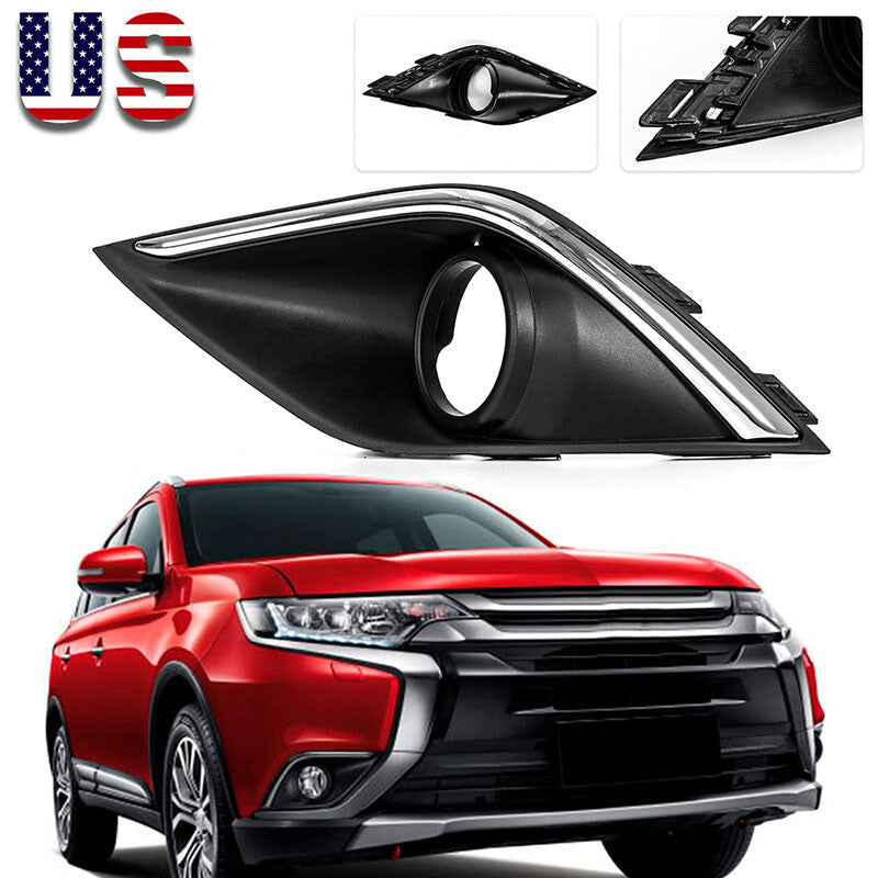 Driver's front bumper fog light cover for Mitsubishi Outlander 2016 - 2018 - 2019