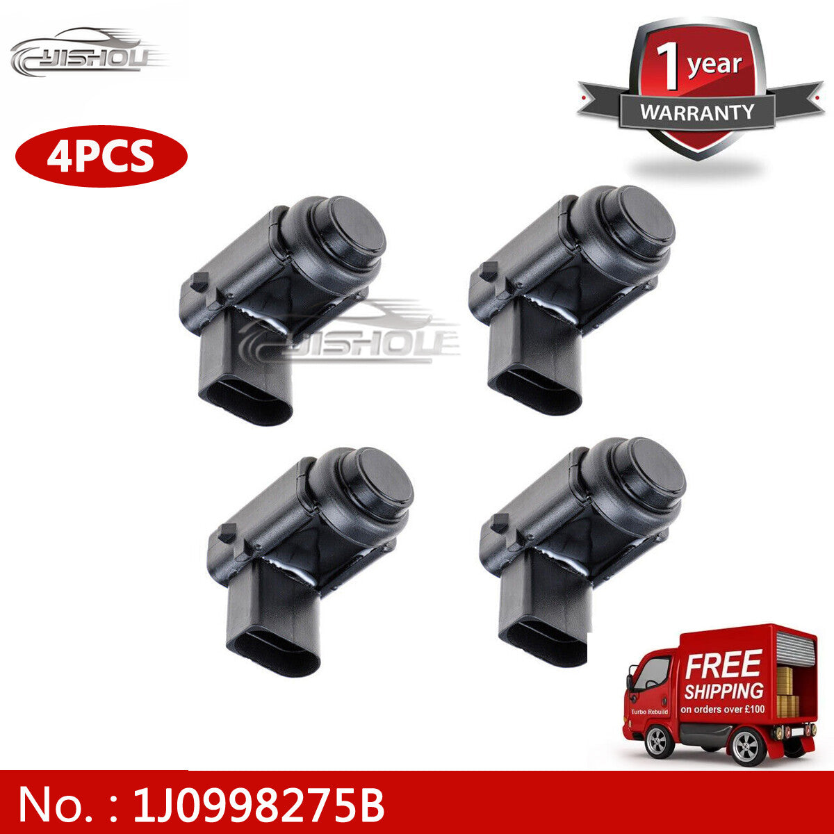 4-pack PDC parking sensors for Audi , for Volkswagen for Golf , for Jetta , Touran Phaeton 1J0998275B