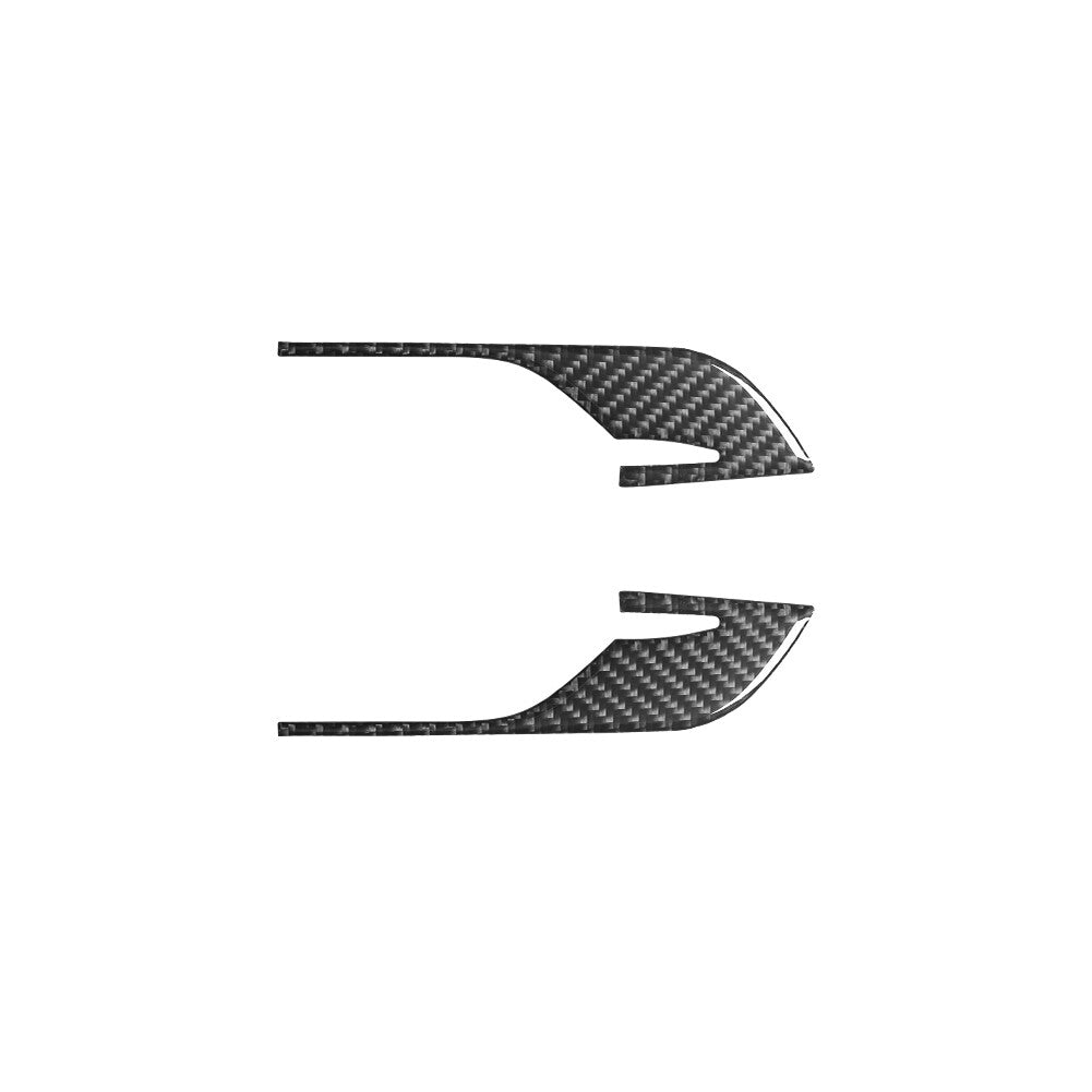 2Pcs Carbon Fiber Door Side Storage Cover Trim for Chevrolet Camaro 2016-2018