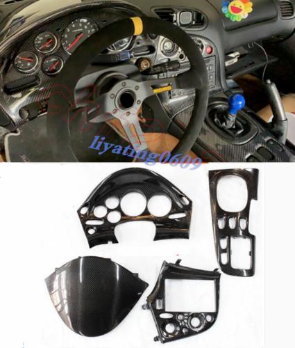 4-piece carbon fiber interior protective cover for Mazda RX7 FD3S 1992-1997 LHD/RHD