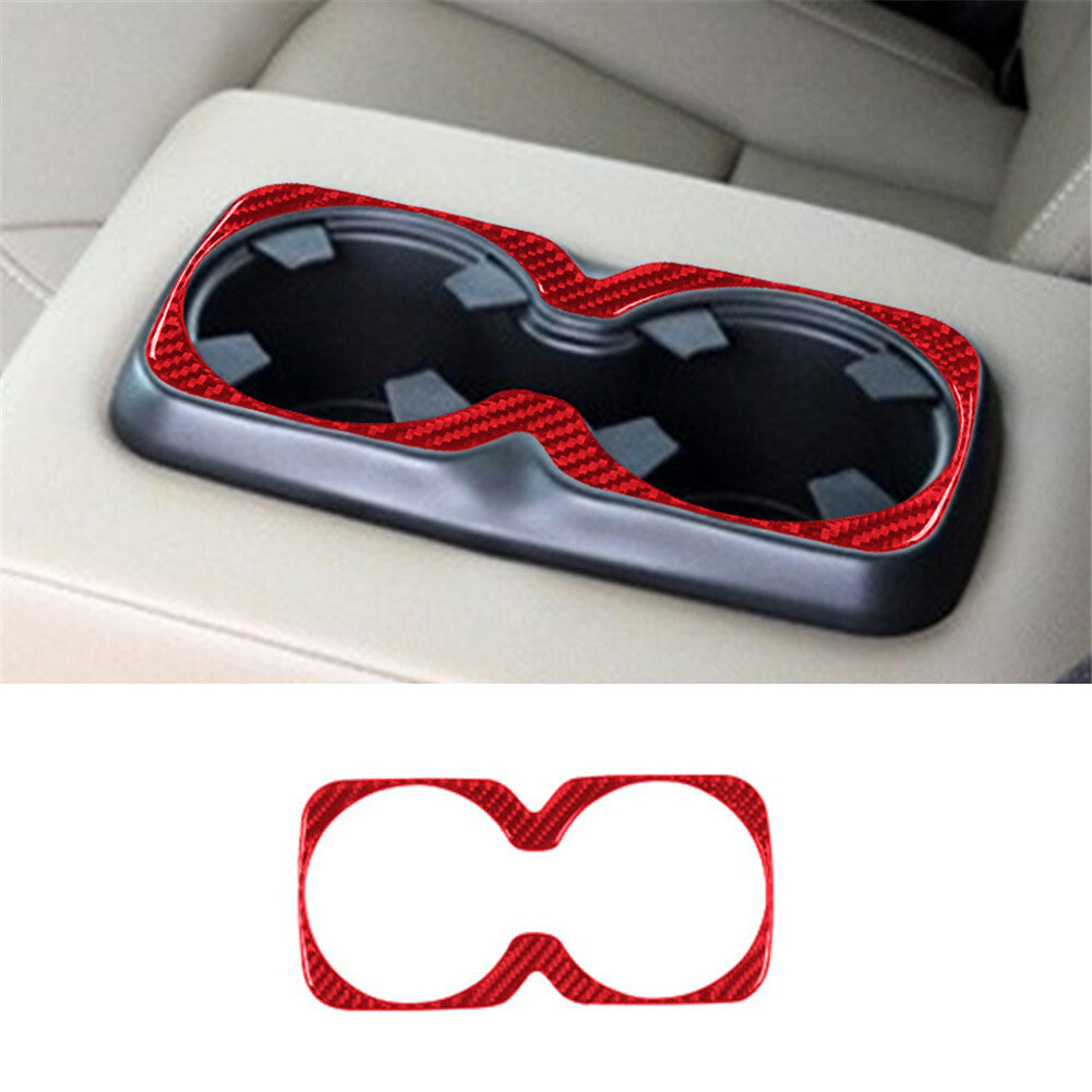 Red Rear Central Cup Holder Trim Cover for Chevrolet Colorado/ for GMC for Canyon 2015-22