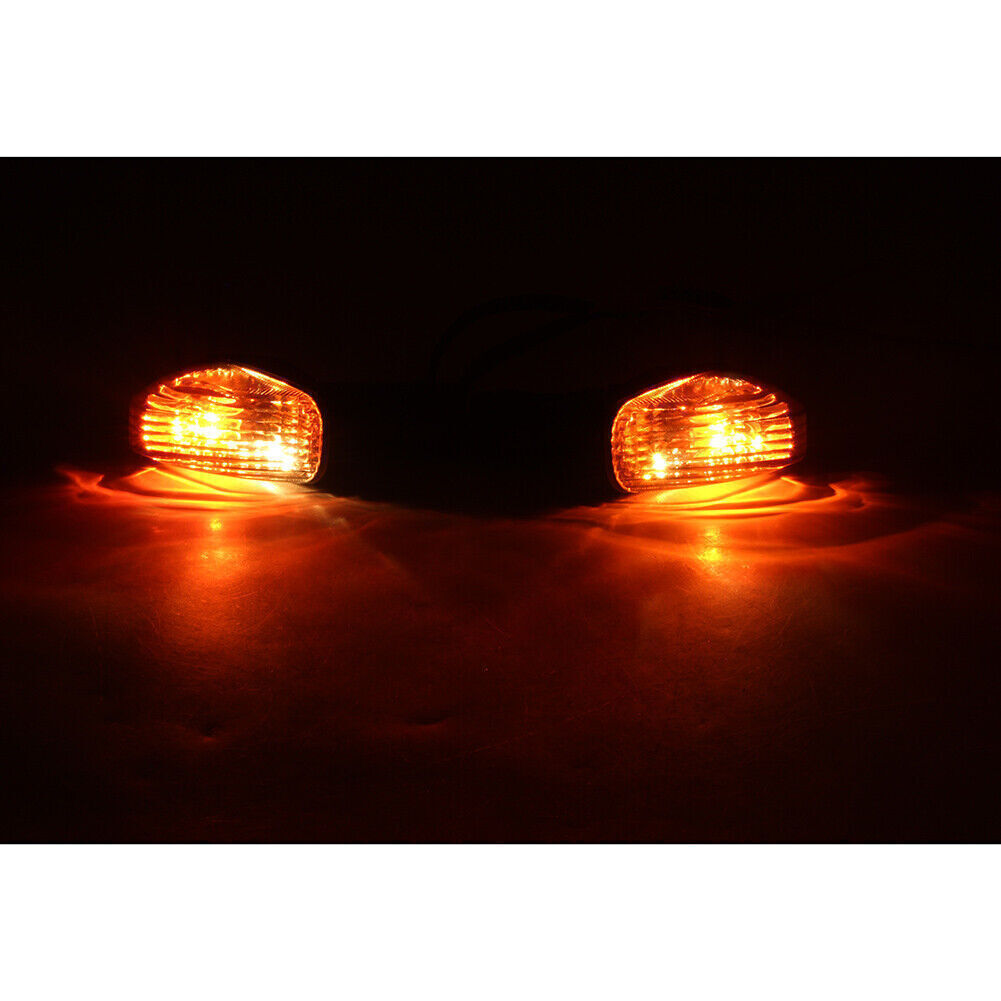 Fit for Kawasaki ZX-6R ZX-10R Z750 Z1000 Turn Signal Indicator Lights Black UK