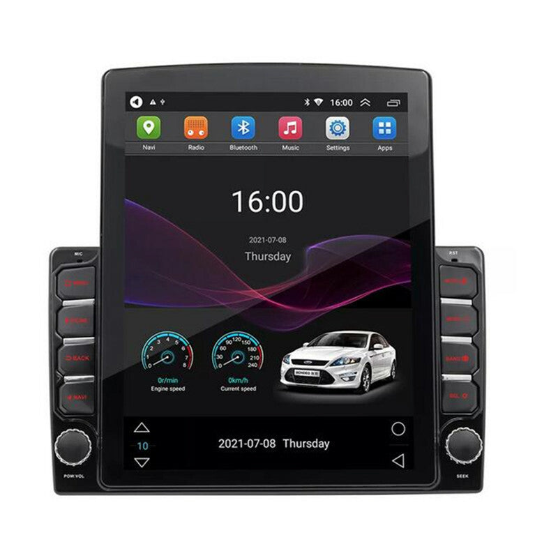 2Din Car Stereo Radio 9.7 Vertical Screen Bluetooth FM Player Android GPS Navi