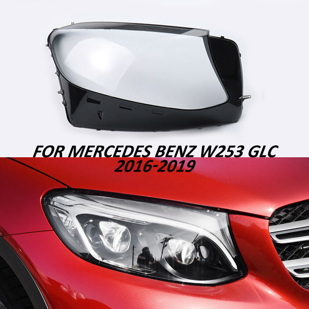 Fit for Mercedes Benz W253 GLC 2016-2019 Headlight Lens Cover Transparent Right