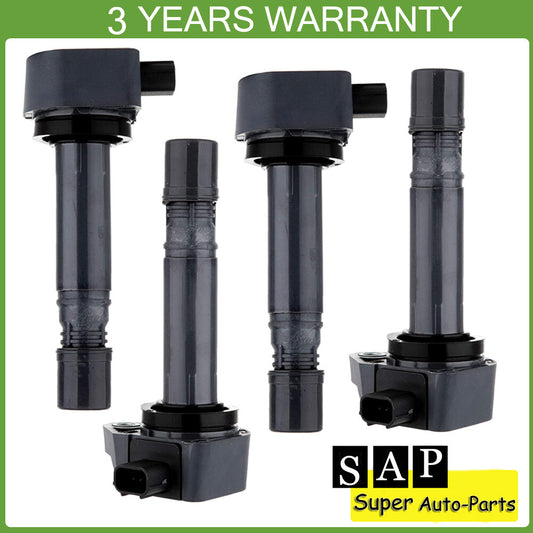 4PCS Ignition Coils 30520-RNA-A01 for Honda for Civic 1.8L L4 KA5AT 2006-2011 UF582