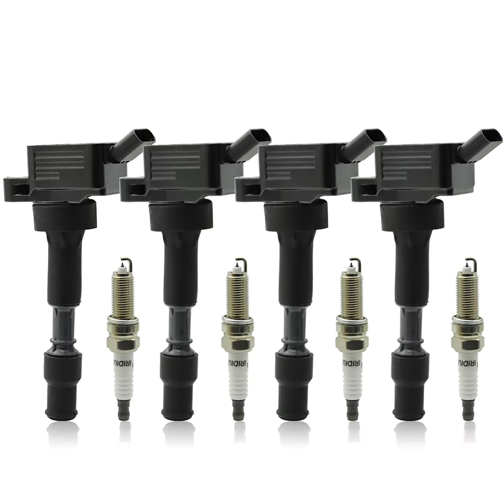 4PCS Ignition Coil  4PCS Spark Plug Accessories for Hyundai for Elantra 2017-2020