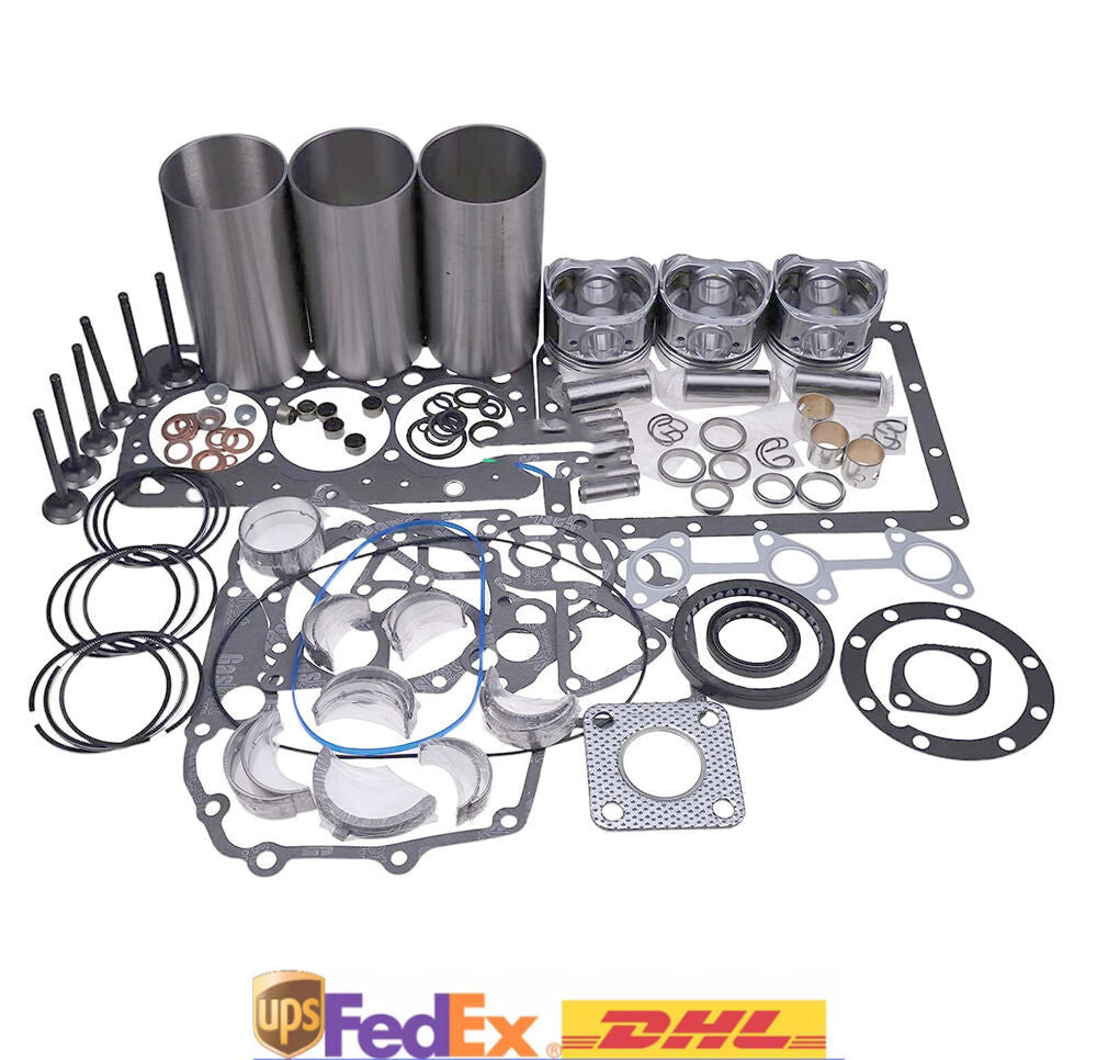 Overhaul Rebuild Kit for Yanmar Engine 3T80 3T80LE 3T80LE-HP 3T80LE-S Tractor