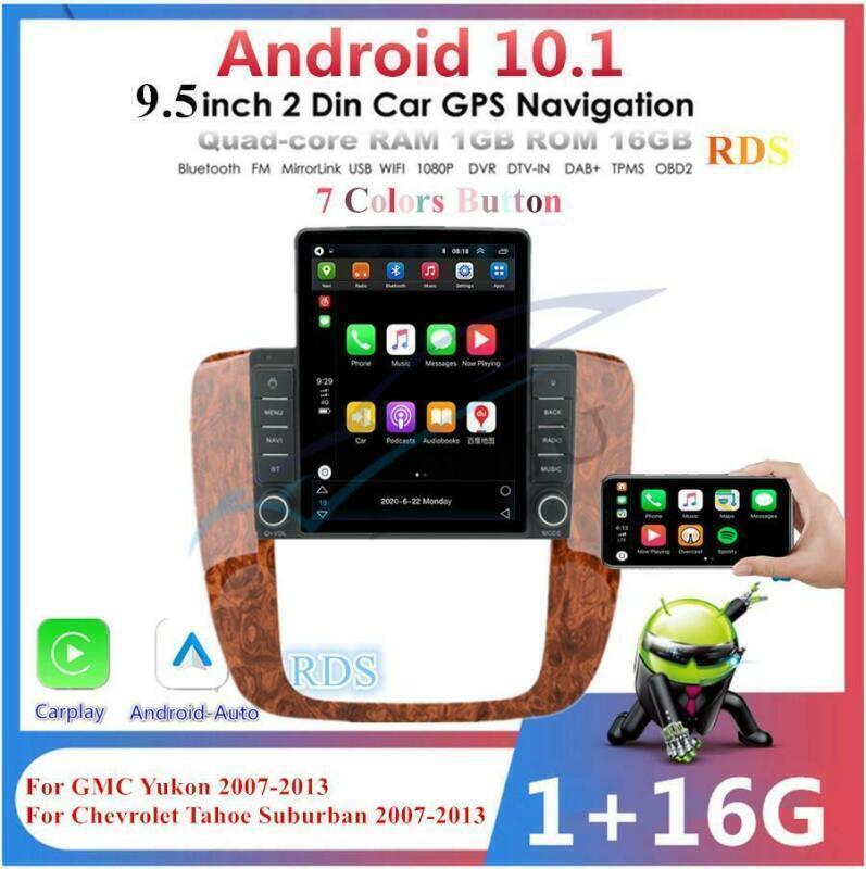 9.5 Vertical Car Stereo Radio GPS Navi Player FM for GMC for Yukon for Chevrolet Tahoe
