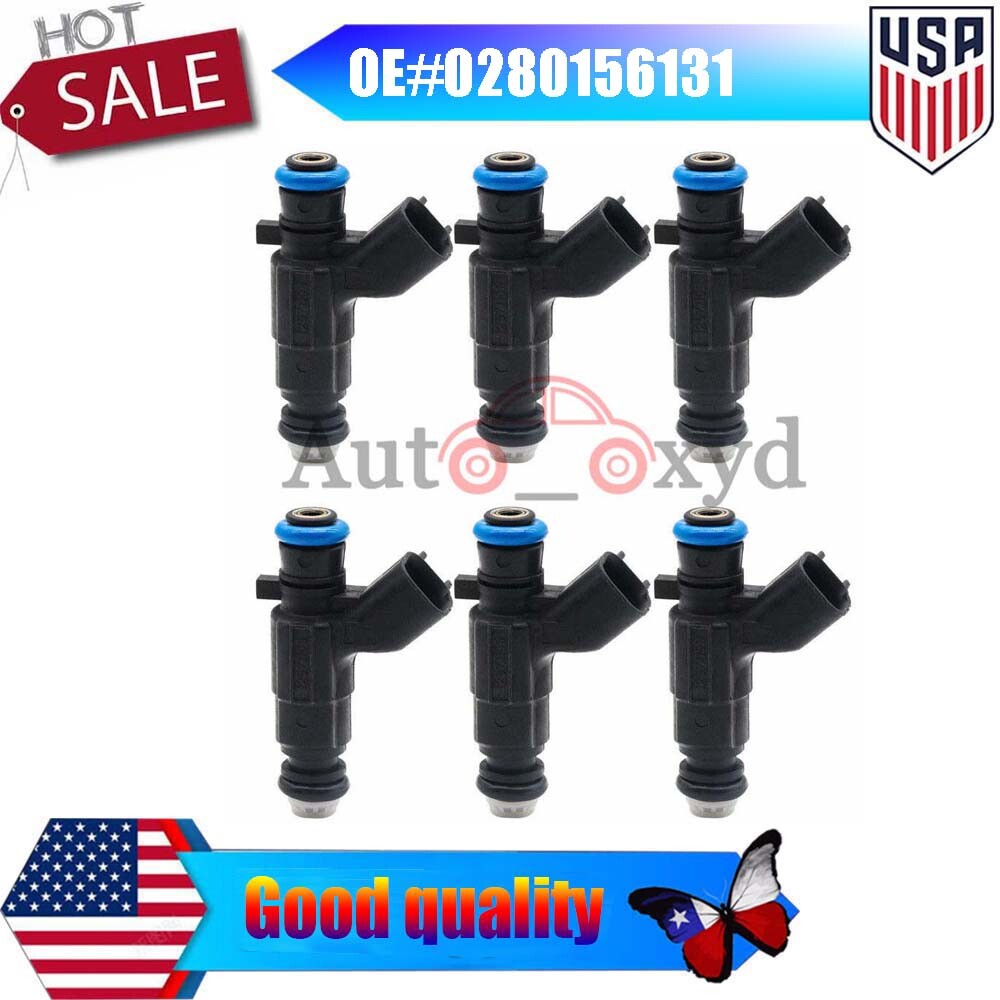 New 6X Fuel Injectors 04-08 for Cadillac for Buick 3.6L V6 0280156131 12571159
