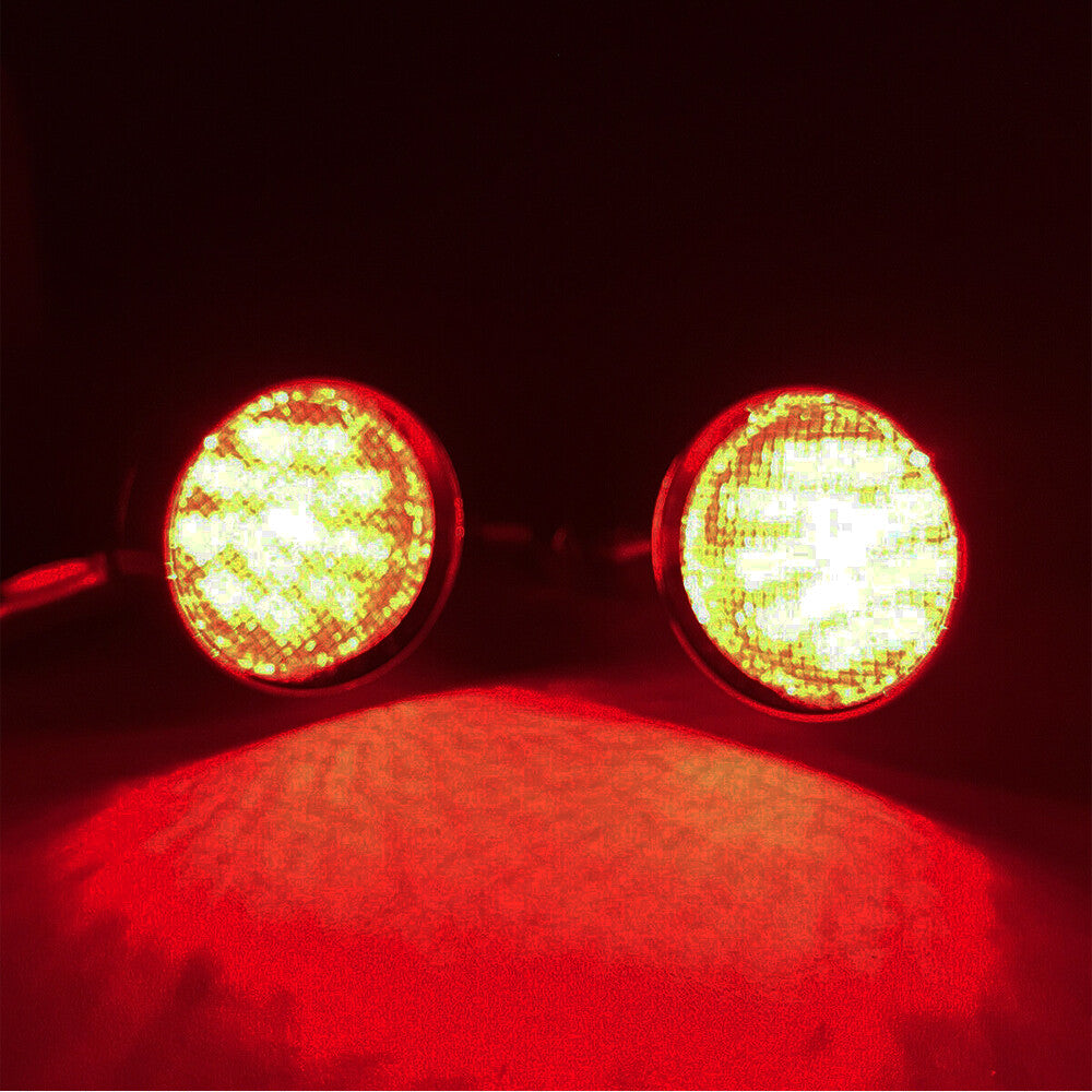 2-piece motorcycle turn signal taillight LED red/yellow brake flasher for Harley-Davidson