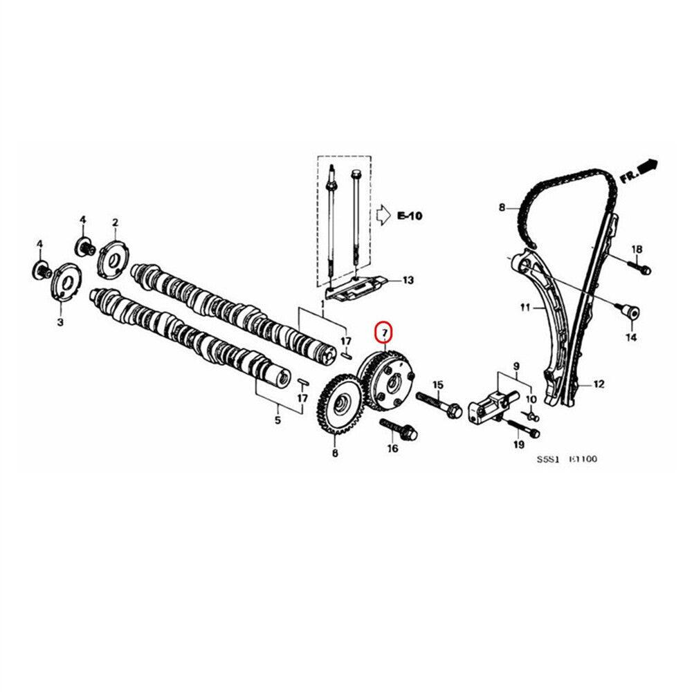 1x Car 50¡ã VTC Actuator Intake Cam Gear for Honda K-Series K20A K24A EP3 DC5 FD2