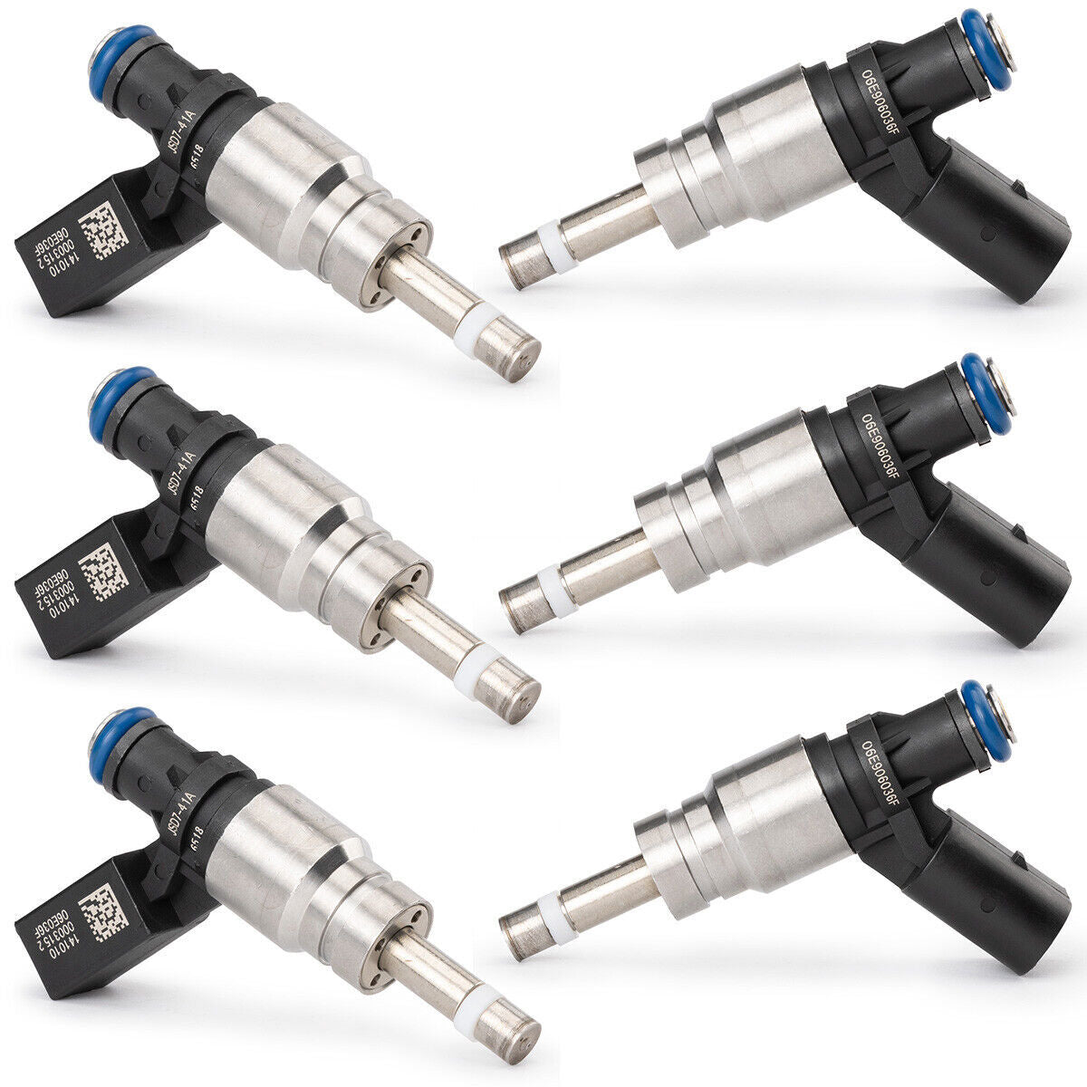 6Pcs Fuel Injector 06E906036F for Audi Q5 for A4 for A5 for A6 3.2L V6 2008-2011 0261500037