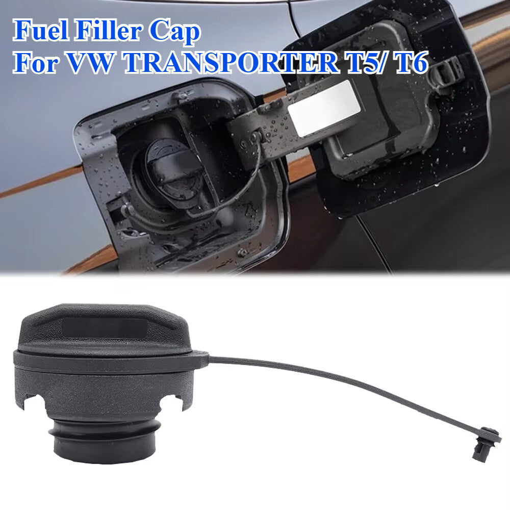 for VW TRANSPORTER T5/ T6 FUEL PETROL DIESEL VAN FUEL FILLER COVER CAP WITH BAND